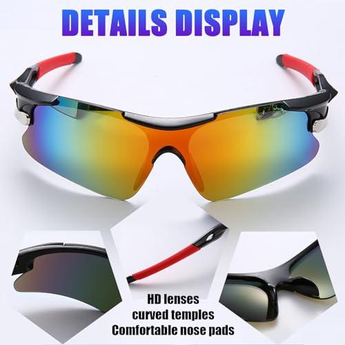 JSTHHTT 2 PCS Occhiali da Sole Sportivi da Ciclismo,Occhiali da bicicletta antivento,occhiali da ciclismo per uomini donne,pr 4 B0D3WG3VW1 gal 3 69cfbb68c479f JSTHHTT 2 PCS Occhiali da Sole Sportivi da Ciclismo,Occhiali da bicicletta antivento,occhiali da ciclismo per uomini donne,pr