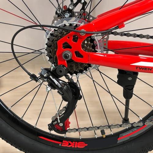 B0D56YD3X4 gal 3 69cfbd42a24f8 IBK Bicicletta Bici MTB 24'' Pollici Mountain Bike BIAMMORTIZZATA Ragazzo Cambio 21 Velocità Freni a Disco