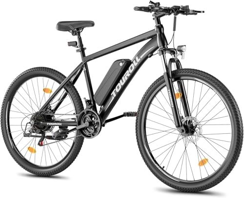 B0D5PVVSVH gal 0 69cfc96098729 Touroll Bicicletta Elettrica, U1 26"/29", Autonomia di 65km, mountain bike elettrica, Motore 45 NM, Batteria Rimovibile 13Ah