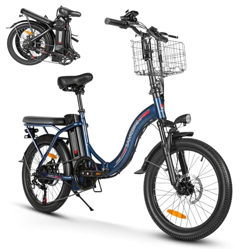 B0D7H7DM3D gal 0 69cfc8bb0786e SAMEBIKE 250W 60NM Bici elettrica 20" Fat Tire Bici elettrica pieghevole batteria 36V/13Ah, autonomia massima fino a 60-110km