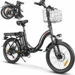 SAMEBIKE-Bike pieghevole, bicicletta elettrica da 20 pollici con batteria rimovibile da 36V/12Ah Freno idraulico, per adul... - immagine 1