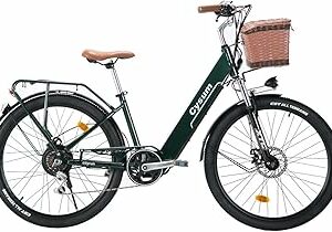 cysum cityrun bici elettrica donna, 26'' pedalata assistita Bicicletta Elettrica, City E-bike per adulti, 250W motore 25k...