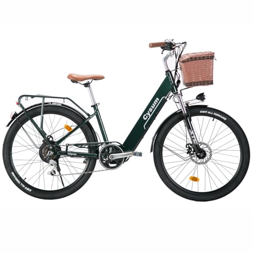 B0D8NWHB36 gal 0 69cf80b396439 cysum cityrun bici elettrica donna, 26'' pedalata assistita Bicicletta Elettrica, City E-bike per adulti, 250W motore 25k...