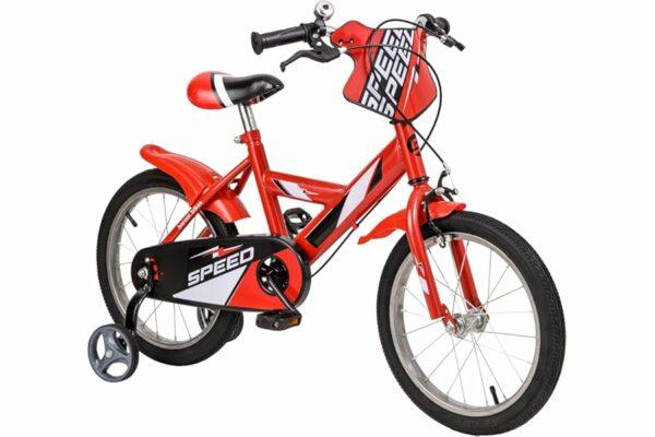 B0D9HHB7R5 69cfa2d66c148 Baroni Toys Bicicletta Rossa per Bambino con Rotelle Incluse, Bicicletta Sportiva da Bambini in Acciaio, Bicicletta per Bambi
