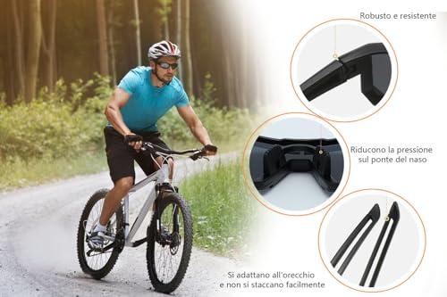 KOMUNJ 2 PCS Occhiali da Ciclismo Polarizzati, Occhiali da Sole Sportivi, Occhiali da Ciclismo Polarizzati da Uomo e Donna, A 4 B0DBCH423R gal 3 69cfbbac667a1 KOMUNJ 2 PCS Occhiali da Ciclismo Polarizzati, Occhiali da Sole Sportivi, Occhiali da Ciclismo Polarizzati da Uomo e Donna, A