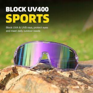 SINSPORT eyewear Occhiali sportivi Occhiali da sole Occhiali da ciclismo da uomo Donne con protezione UV400 per la guida in a 9 SINSPORT eyewear Occhiali sportivi Occhiali da sole Occhiali da ciclismo da uomo Donne con protezione UV400 per la guida in a - immagine 5
