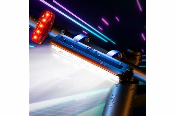 B0DC6VF1JN 69cfa6bdcb386 IPSXP Super alto Lumens Luci Bicicletta LED, Luce Bicicletta Anteriore e Posteriore Ricaricabili USB, Alluminio Ultraleggere