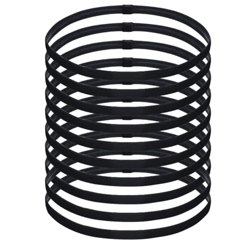B0DDBTRKBW gal 0 69cf8d31936c3 Chiluxendo 10 Pezzi Sportiva Fascia Capelli, Fascette Sottili Antiscivolo Donna, Fasce Elastiche Uomo, Headband Elastico, Cer