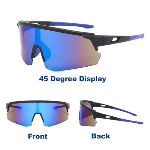 B0DDKBJ3Z8 gal 3 69cfba98df30c KASESSS 2 PCS Occhiali da Sole Sportivi, Occhiali da Ciclismo per Uomini Donne, Occhiali da Sole da Ciclismo, UV400 Occhiali