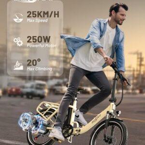 ONESPORT OT16-2 Bici Elettrica Pieghevole, 20" E-City Bike Portatile con 250W Motore & 48V 17Ah Batteria Rimovibile, 7 Vel... 7 ONESPORT OT16-2 Bici Elettrica Pieghevole, 20" E-City Bike Portatile con 250W Motore & 48V 17Ah Batteria Rimovibile, 7 Vel... - immagine 3