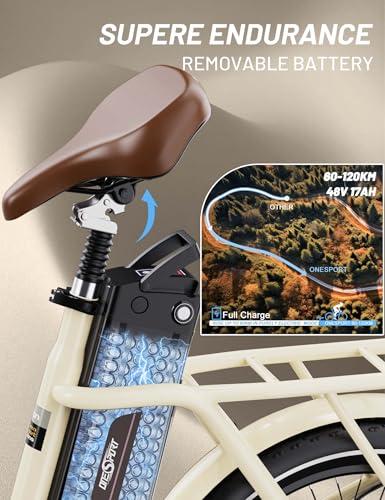 ONESPORT OT16-2 Bici Elettrica Pieghevole, 20" E-City Bike Portatile con 250W Motore & 48V 17Ah Batteria Rimovibile, 7 Vel... 3 B0DFCF9D2Z gal 2 69d0bbea1ea39 ONESPORT OT16-2 Bici Elettrica Pieghevole, 20" E-City Bike Portatile con 250W Motore & 48V 17Ah Batteria Rimovibile, 7 Vel...