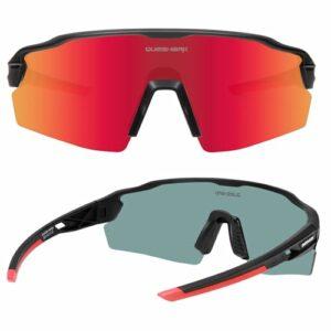 Queshark Occhiali Ciclismo Uomo e Donna, Occhiali Veloci Polarizzati, Con 1 Lenti o 4 lenti Intercambiabili, TR90 Montatura, 7 Queshark Occhiali Ciclismo Uomo e Donna, Occhiali Veloci Polarizzati, Con 1 Lenti o 4 lenti Intercambiabili, TR90 Montatura, - immagine 3