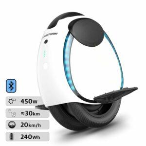 Monoruota Inmotion E20 - Motore 450 W - Batteria 240 Wh - Autonomia fino a 30 chilometri - Velocità massima 20 km/h - Doppi p - immagine 5