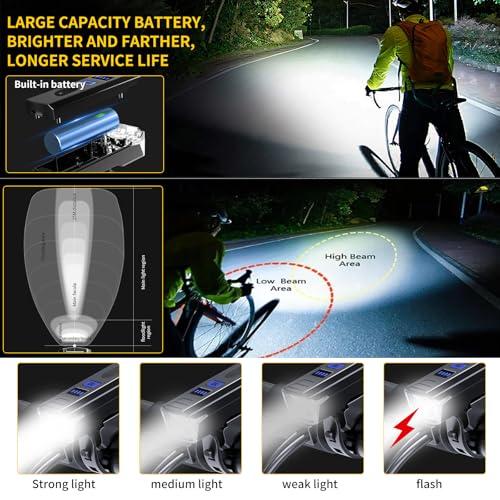 Chasinglee Luci Bici Ricaricabili USB,Luci Bicicletta LED Potenti Super Luminoso 2000 Lumens Luce Bici Anteriore e Posteriore 2 B0DGSDVY1Z gal 1 69cfa55877246 Chasinglee Luci Bici Ricaricabili USB,Luci Bicicletta LED Potenti Super Luminoso 2000 Lumens Luce Bici Anteriore e Posteriore