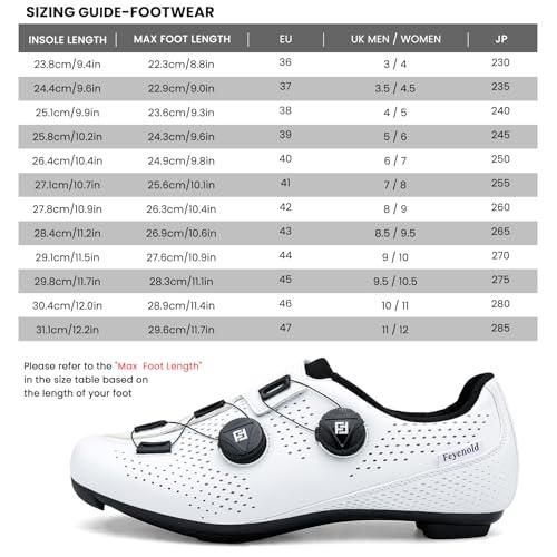B0DJ38RG5T gal 1 69cf8e191b5af Feyenold Scarpe da Ciclismo da Uomo, da Donna, compatibili con Pedale SPD-SL e Installazione Compatibile SPD/Look KEO Cleats
