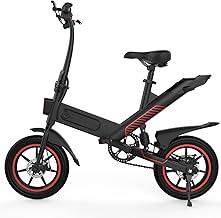 HBFTXRIDE Bicicletta Elettrica Pieghevole, 14" Bici Elettrica Adulto Max Velocità 25km/h, 36V 10.4AH Batteria al Litio, Fi...