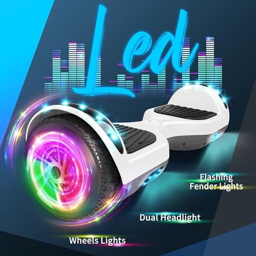 Hoverboard 6.5 Pouces auto-équilibrant avec haut-parleur Bluetooth et lumière LED, cadeaux pour enfants 3 B0DSKCCMSQ gal 2 69d4ae9558aae Hoverboard 6.5 Pouces auto-équilibrant avec haut-parleur Bluetooth et lumière LED, cadeaux pour enfants