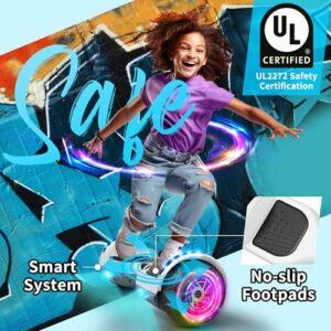 Hoverboard 6.5 Pouces auto-équilibrant avec haut-parleur Bluetooth et lumière LED, cadeaux pour enfants 9 Hoverboard 6.5 Pouces auto-équilibrant avec haut-parleur Bluetooth et lumière LED, cadeaux pour enfants - immagine 5