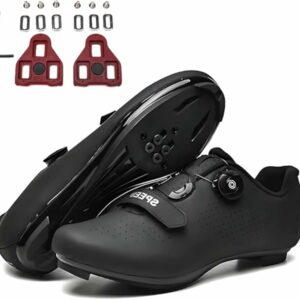 FANSU Scarpe Ciclismo Strada Uomo, Unisex Scarpe da Bici Compatibile con SPD e Delta Blocco Pedale, MTB Scarpe da Bicicletta