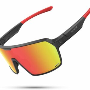Lamicall Occhiali da Sole Ciclismo Polarizzati, [29g Ultraleggero] Anti-UV400, TR90-Telaio Infrangibile, Occhiali da Sole Spo