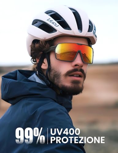 B0DYVCFCSY gal 1 69cfbb79d2b8f Lamicall Occhiali da Sole Ciclismo Polarizzati, [29g Ultraleggero] Anti-UV400, TR90-Telaio Infrangibile, Occhiali da Sole Spo