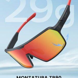 Lamicall Occhiali da Sole Ciclismo Polarizzati, [29g Ultraleggero] Anti-UV400, TR90-Telaio Infrangibile, Occhiali da Sole Spo - immagine 5