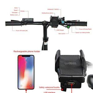 SAMEBIKE Bicicletta Elettrica Pieghevole Da 20 Pollici, Batteria Rimovibile Da 48V 10.4Ah, Mini Bici Elettrica Da Città Pi... - immagine 5