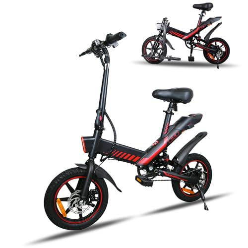B0DZXMFRWM gal 0 69d0bbae48f27 YOBACARID Bici Elettrica Pieghevole, 14" Bici Elettrica da 250W Motore 36V 10.4AH Batteria, Autonomia di 45 KM Bici Pieghe...