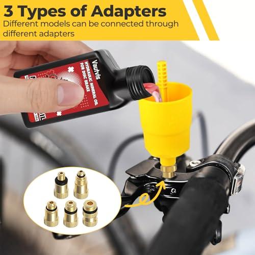 B0F17Y6JBV gal 2 69cfb8f638a47 Vautvis Kit Spurgo Freni per Shimano, Kit Spurgo Freni per MTB, Kit di Attrezzi per Bicicletta, Incluso 150 ML di Liquido Oli
