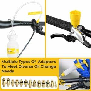 Vautvis Kit Spurgo Freni per Shimano, Kit Spurgo Freni per MTB, Kit di Attrezzi per Bicicletta, Incluso 150 ML di Liquido Oli - immagine 5