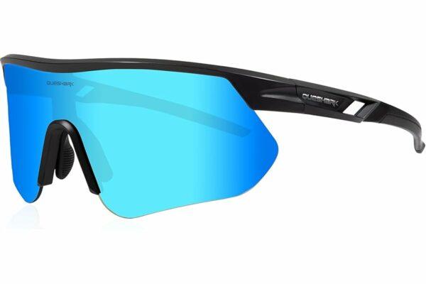 B0F1D1C8HB 69cfbc17a20fc Queshark Occhiali Ciclismo, Occhiali Running Uomo Donna, Occhiali Veloci, TR90 Telaio & Protezione UV400, Occhiali da Sole Sp