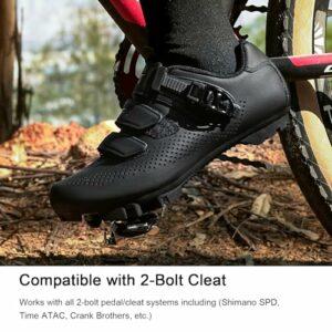FOTGOAT Uomo Mountain Bike Ciclismo Scarpe Donne, for MTB-Scarpe Compatibile Installazione SPD Cleats - immagine 3