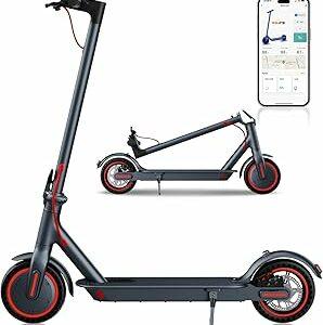 QnQ Monopattino elettrico, Monopattino elettrico da 8,5", Autonomia 25-30 km, Pneumatici a Nido d'ape Antipuntura, Control...