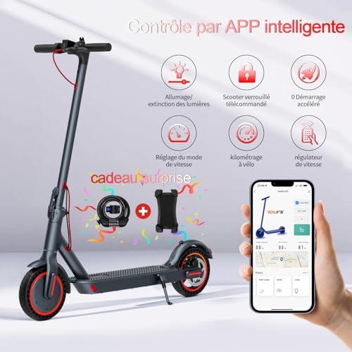 B0F1TJ78YQ gal 2 69d4b03ced8f6 QnQ Monopattino elettrico, Monopattino elettrico da 8,5", Autonomia 25-30 km, Pneumatici a Nido d'ape Antipuntura, Control...