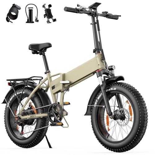 B0F32KPX7D gal 0 69d0bd00583b6 AOIHO Bici Elettrica, 20×4.0" Fat Tire Bici Elettrica Pieghevole, 7 Velocità Bicicletta Elettrica da 48V 624 Wh Batteria R...