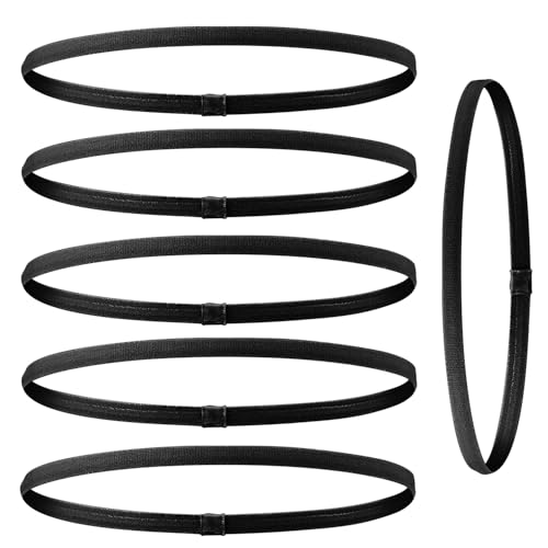 B0F48JP9MS gal 0 69cf8cf8ddaa9 vaolmlop 6 Pezzi Sportiva Fascia Capelli,Cerchietto Sportivo Sottile,Sportive Fascette Antiscivolo Per Donne Sport Yoga,Calci