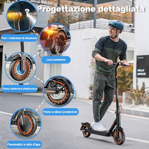 B0F4KGTL3X gal 2 69d4afc23ab73 T3 Monopattino Elettrico Adulto Ultraleggero Antifurto-35KM Autonomia, 25 Km/h,350W,Indicatore di Direzione, e App, 8.5" P...