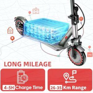 Monopattino Elettrico Adulto, Pneumatici da 8,5"/10'', Velocità Fino a 25 Km/h, 25/35/38/48Km di Autonomia, Carico massimo... - immagine 5