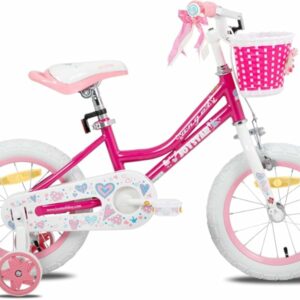 JOYSTAR Bicicletta per bambini 12/14/16/18/20 pollici per bambine dai 2 ai 13 anni, bicicletta da 12/14/16/18/20 pollici con - immagine 1
