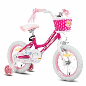 JOYSTAR Bicicletta per bambini 12/14/16/18/20 pollici per bambine dai 2 ai 13 anni, bicicletta da 12/14/16/18/20 pollici con - immagine 3