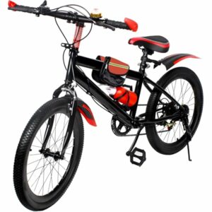 JJsdwin Bicicletta per bambini da 20", con deragliatore a 7 velocità, mountain bike regolabile per ragazzi e ragazze da 130 c