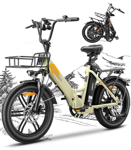 B0F8ZXSTVR gal 0 69d0bd3e4e072 KAISDA Bicicletta Elettrica Pieghevole Pedelec 20 Pollici, Doppelakku 36V20.8Ah, Autonomia 45-90KM, Leggera 33KG, IPX6 Imp...