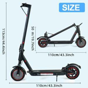 Monopattino elettrico pieghevole per adulti,8.5"/10" Pneumatici,portata massima 30-45 chilometri,4 ammortizzatori, control... - immagine 3