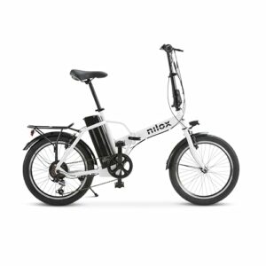 Nilox, Ebike, Bici Elettrica Pieghevole, Fino a 40 km di Autonomia, Fino a 25 Km/h, Motore da 36 V/250 W e Batteria 36 V, Gom - immagine 2