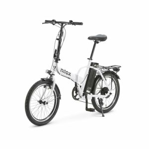 Nilox, Ebike, Bici Elettrica Pieghevole, Fino a 40 km di Autonomia, Fino a 25 Km/h, Motore da 36 V/250 W e Batteria 36 V, Gom - immagine 5