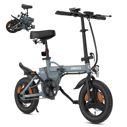 B0FCMHFTJJ gal 0 69cfc88553fe1 ESKUTE F100 Bici Elettrica Per Adulti, 14" Pieghevole Bicicletta Elettrica, Batteria 36V 9Ah, 25 km/h & Autonomia 25-50 km, D