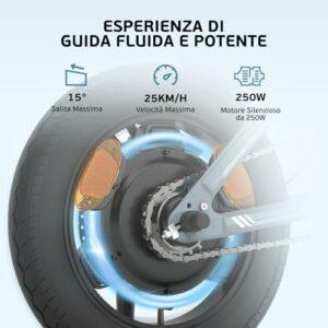 ESKUTE F100 Bici Elettrica Per Adulti, 14" Pieghevole Bicicletta Elettrica, Batteria 36V 9Ah, 25 km/h & Autonomia 25-50 km, D - immagine 4