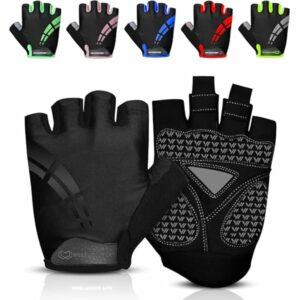 WESTWOOD FOX Guanti da ciclismo per uomo e donna, guanti unisex con imbottitura in gel antiscivolo, traspiranti, con palmo pe