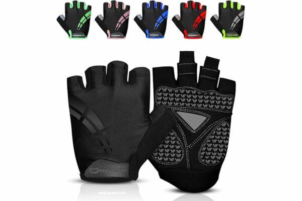 B0FDLCJWZL 69cf8c14597f8 WESTWOOD FOX Guanti da ciclismo per uomo e donna, guanti unisex con imbottitura in gel antiscivolo, traspiranti, con palmo pe