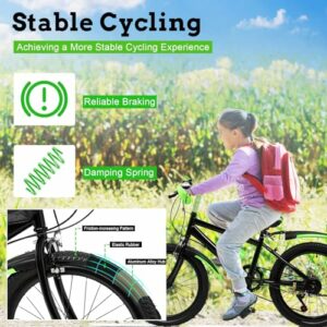 Candygou - Bicicletta per bambini e bambine da 20 pollici, mountain bike adatta per 6, 7, 8, 9, 10, 11, 12, 13 anni, mountain - immagine 4